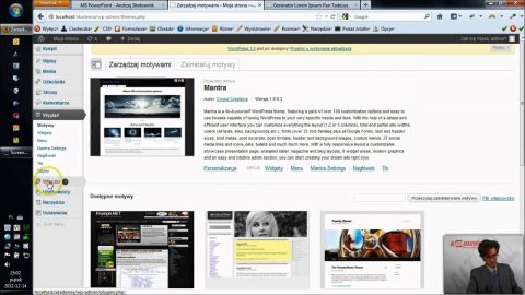 Tworzenie stron WWW w WordPress CMS. Cz.3: Administracja, wtyczki, motywy – tutorial